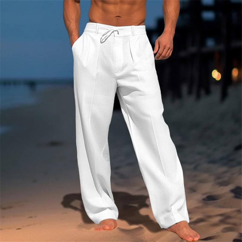 Jens | Pantalones de lino de un solo color