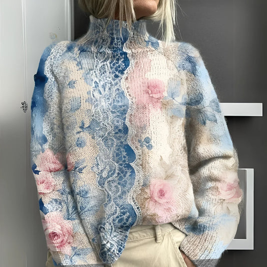 Lara | Suéter con elegante estampado floral