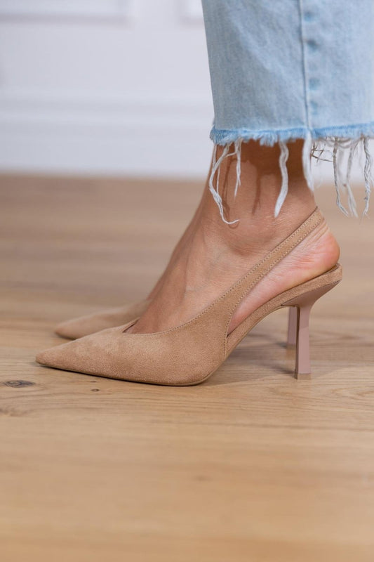 Marlena | Zapatos De Tacón Con Punta Fina Y Talón Descubierto