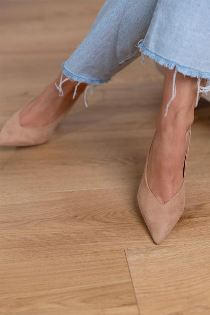 Marlena | Zapatos De Tacón Con Punta Fina Y Talón Descubierto
